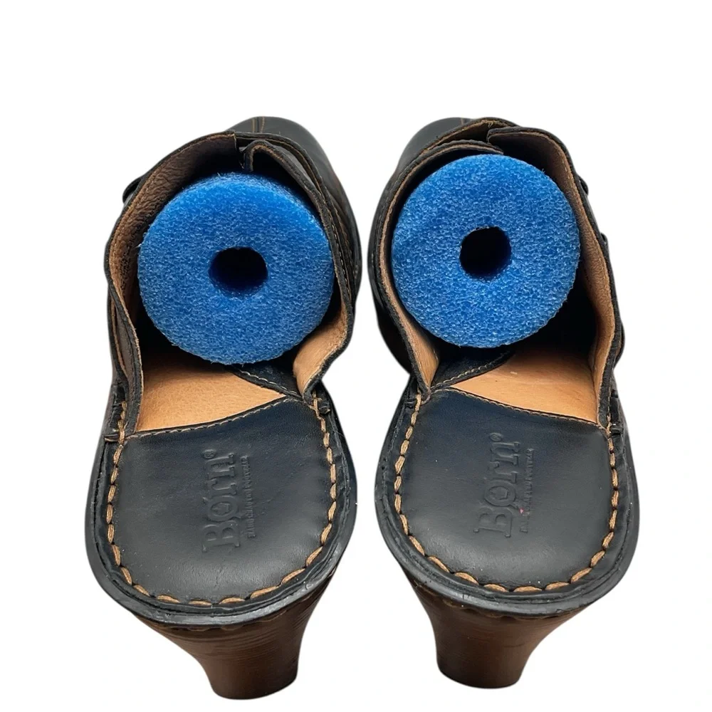 Born Black Leather women mules size 9‎ karenscompany.com display picture 1